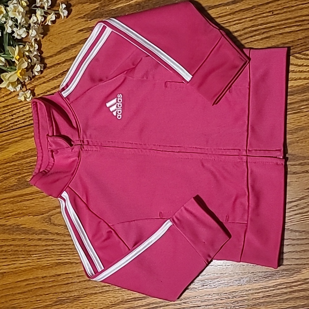 Adidas Hot Pink Track Jacket - 12 Months - Picture 2 of 7
